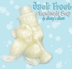 Snowman Holiday Glyceirn Soap - Jack Frost Scent